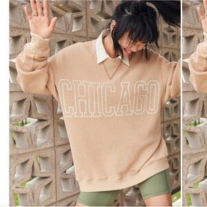 Aerie Waffle Crew Neck Sweatshirt